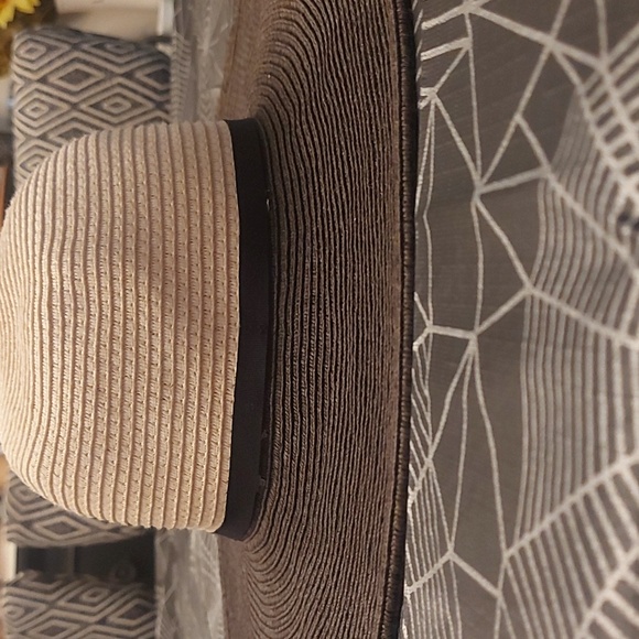 Ted Baker Cream and Brownish/black Wide Brim Hat - Picture 7 of 7